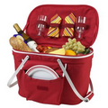 Collapsible Insulated Picnic Basket for Two